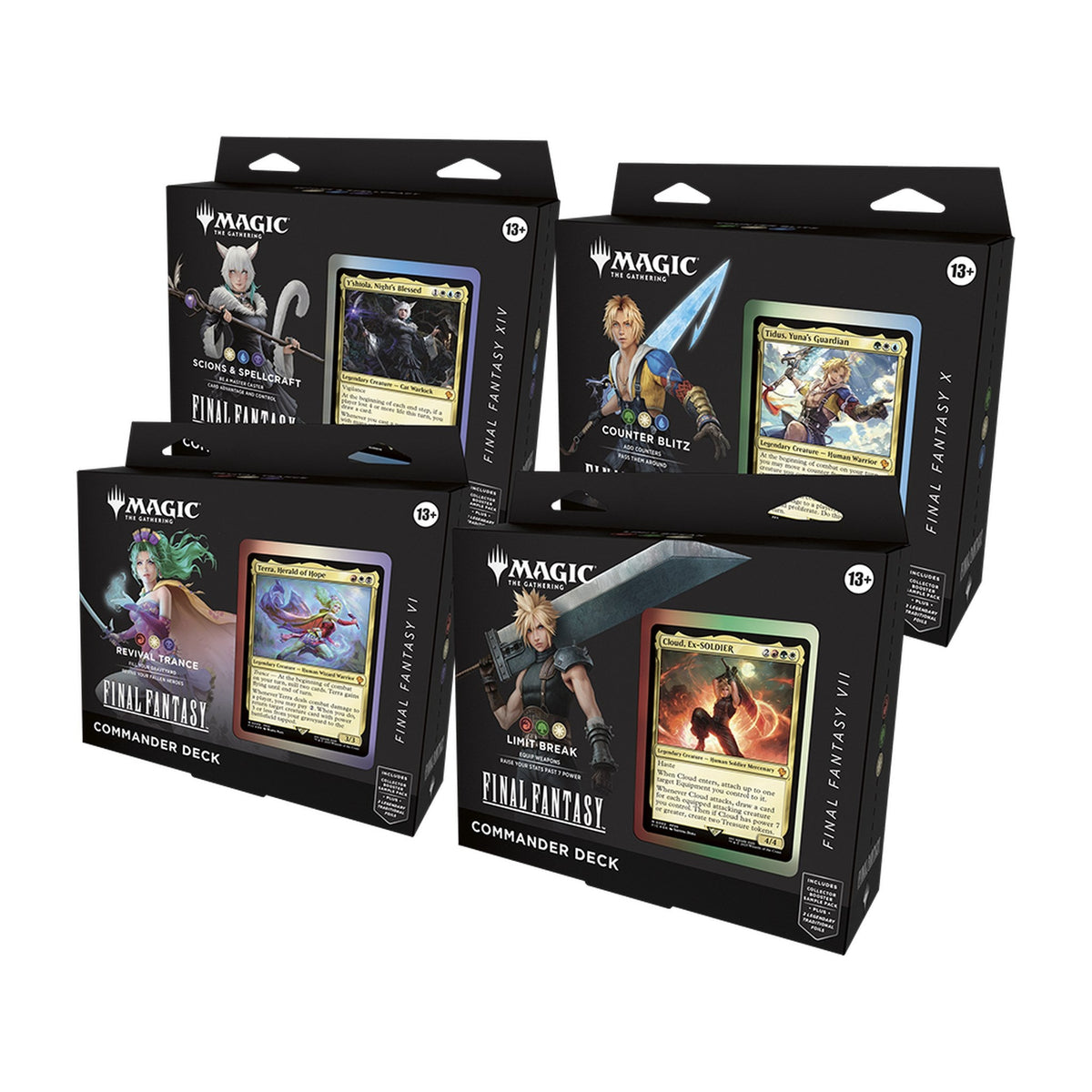 MTG Final Fantasy Commander Deck Set of 4 – All Four Decks (English) - Capyquest TCG