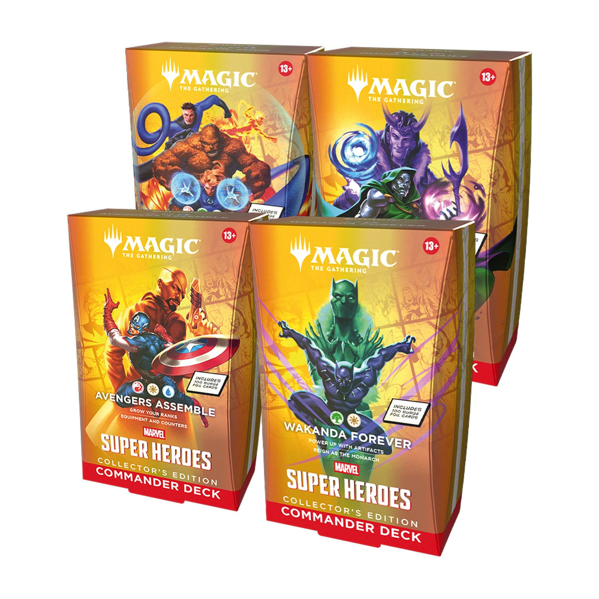 MTG Marvel Super Heroes Collector's Edition Commander Deck Set of 4 (English) - Capyquest TCG