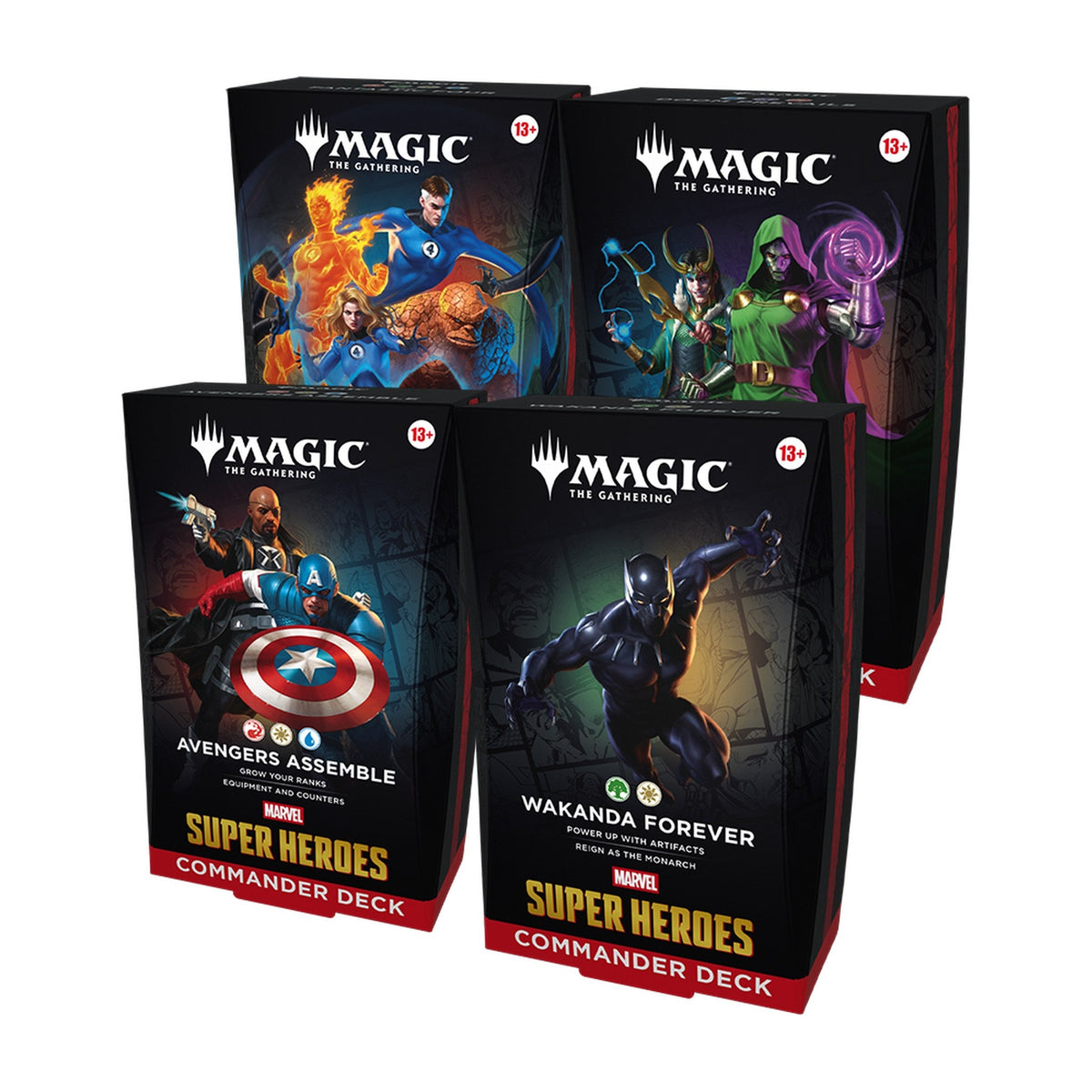 MTG Marvel Super Heroes Commander Deck Set of 4 – All Four Decks (English) - Capyquest TCG
