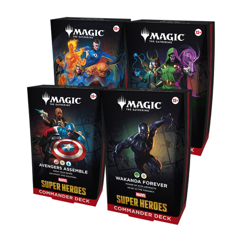 MTG Marvel Super Heroes Commander Deck Set of 4 – All Four Decks (English) - Capyquest TCG