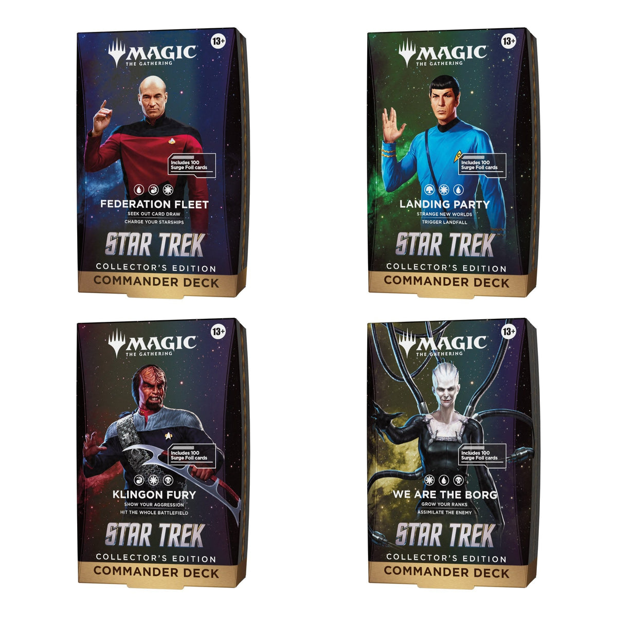 MTG Star Trek Collector's Edition Commander Deck Set of 4 (English) - Capyquest TCG
